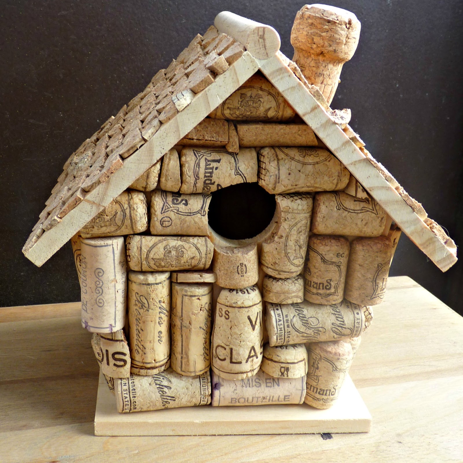 cork bird house