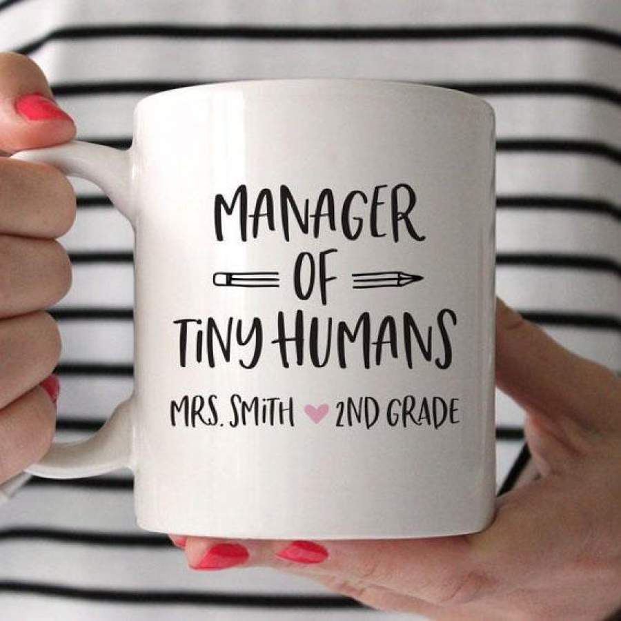 Manager of tiny humans mug