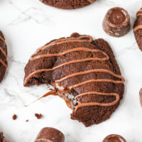 Soft chewy cookies with a gooey Rolo center. One just isn't enough!
