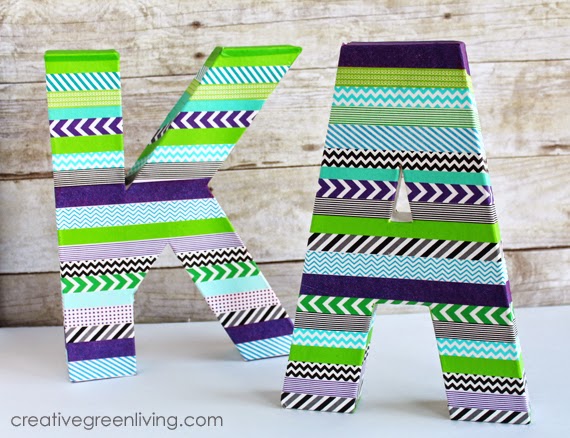 13 washi tape monograms