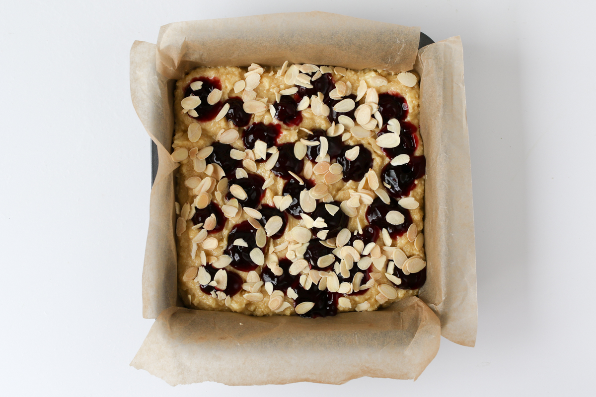 Cherry and Almond Blondies step 4-2