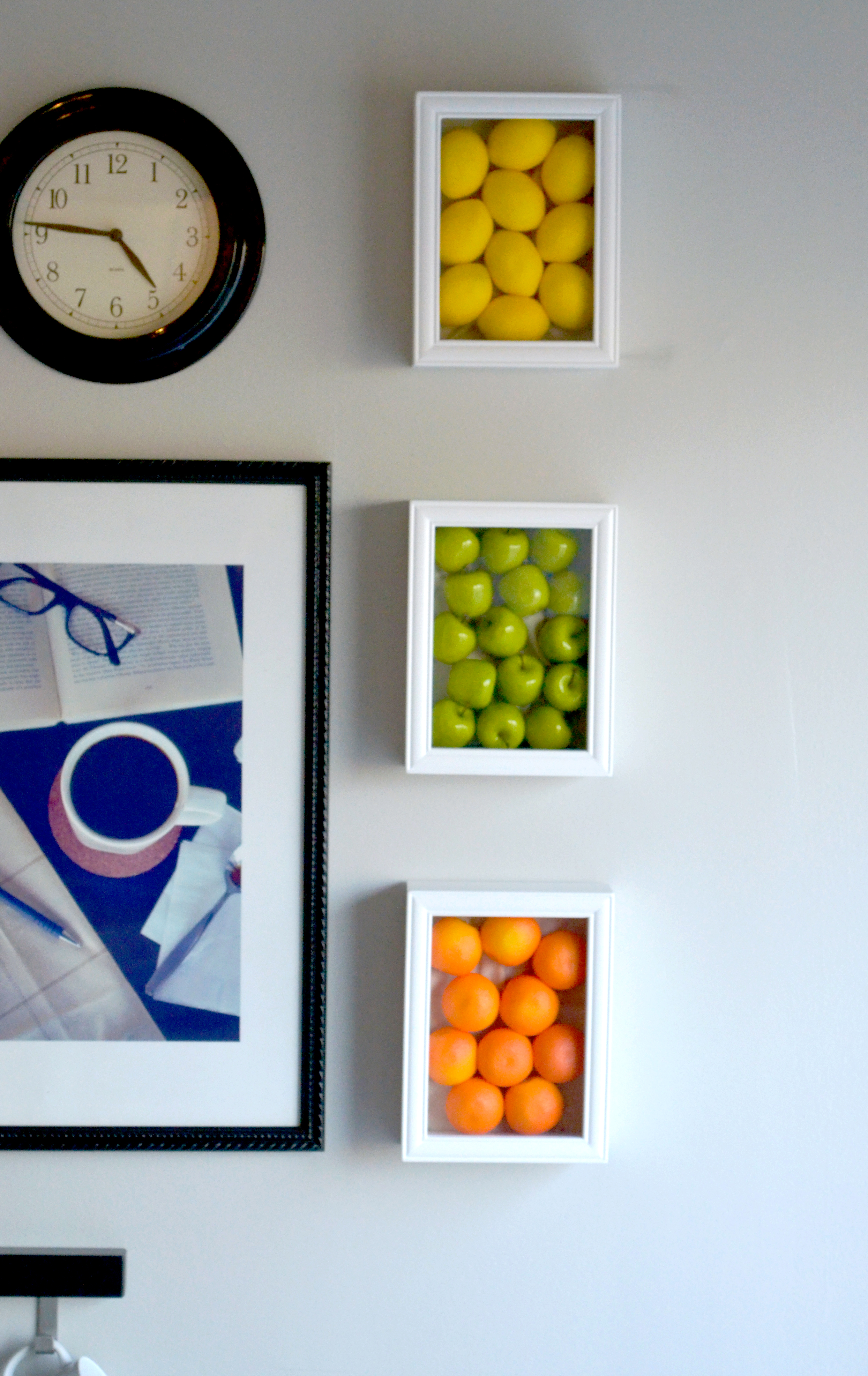 Colorful kitchen wall art