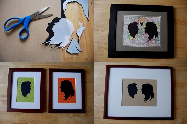 Custom couples' silhouette