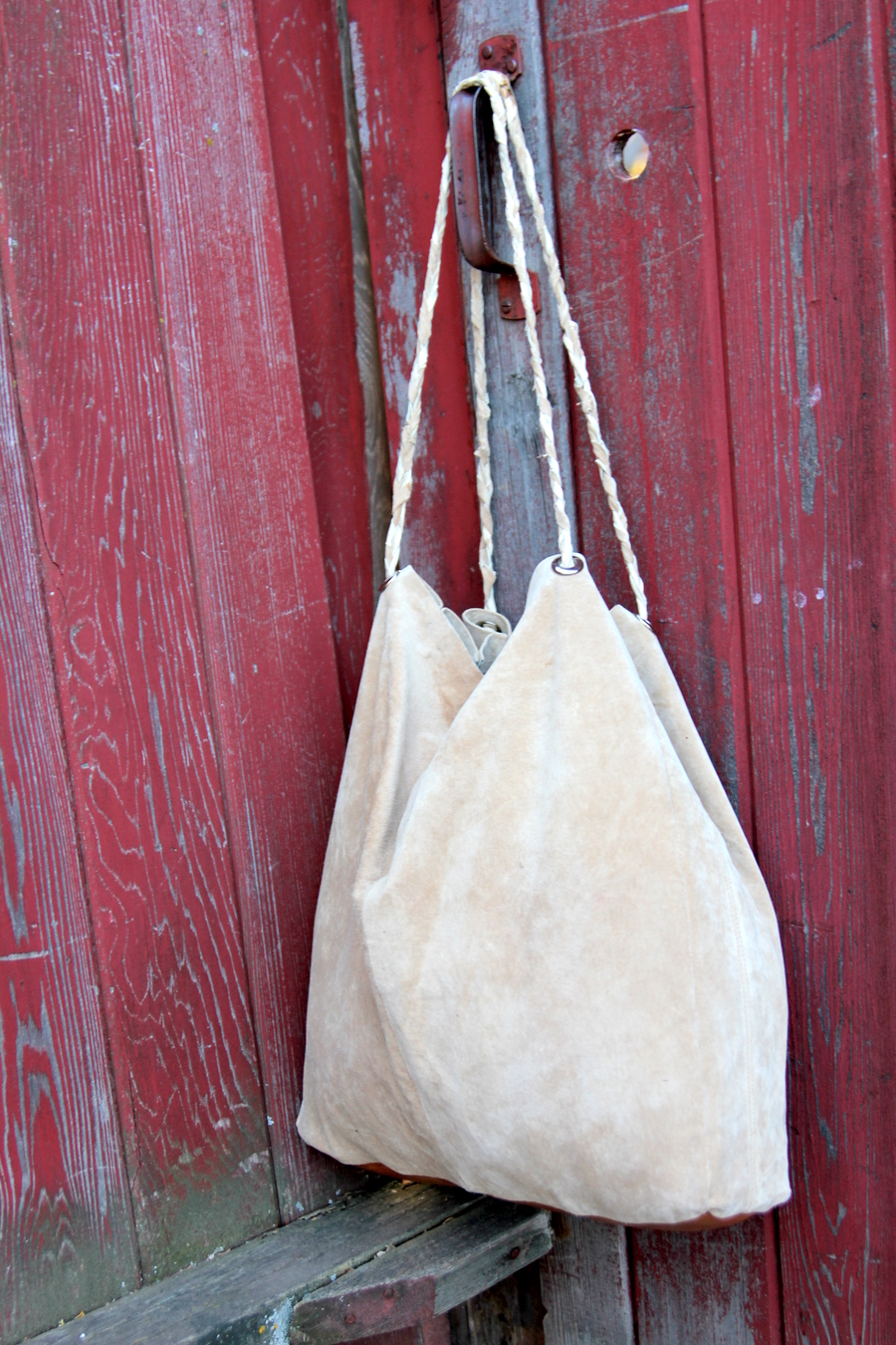 Diy leather tote