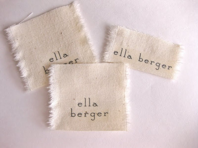 Diy fabric name tags