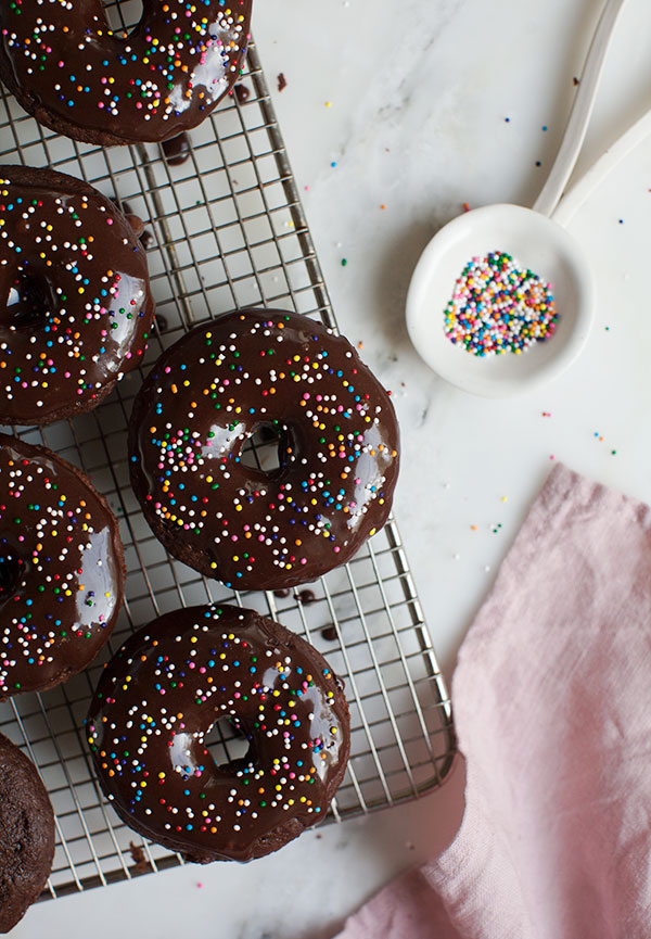 Double Chocolate Baked Doughnuts