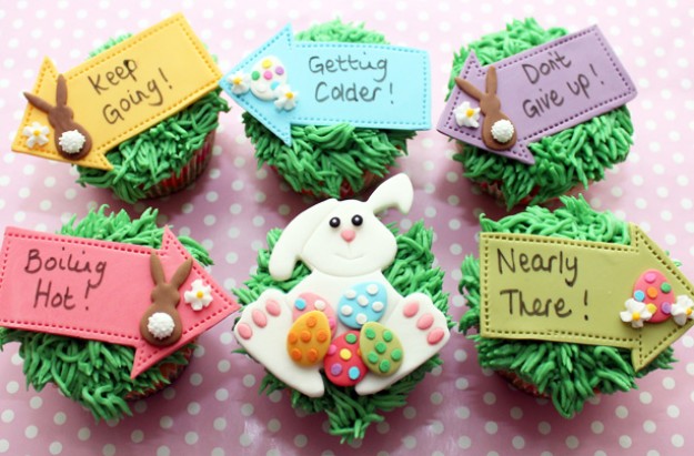 Easter egg hunt cupcakes