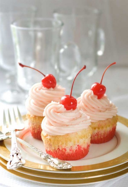 Gluten free shirley temple cupcakes