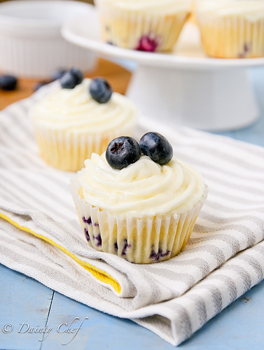 Lemon blueberry cupcake