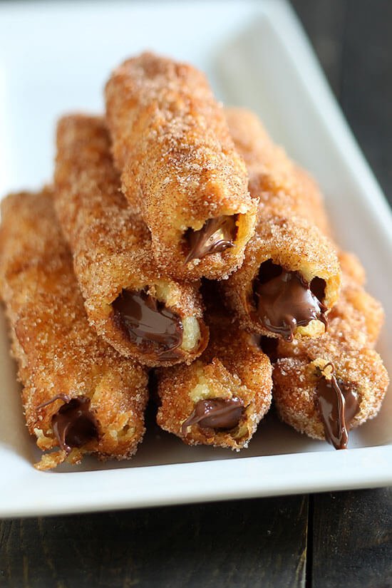 Nutella stuffed churros