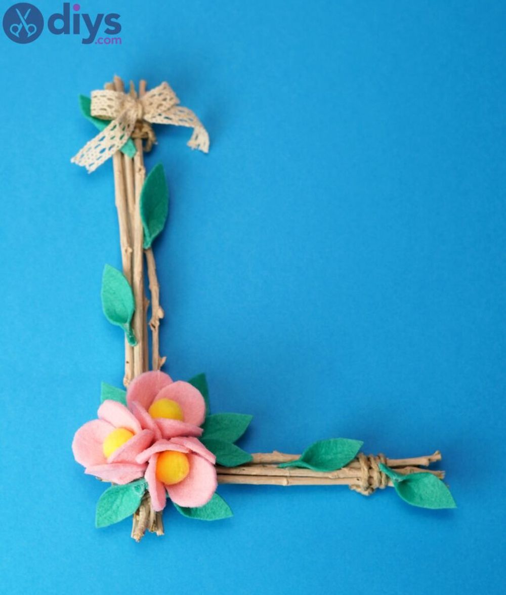 Twig monogram valentine crafts