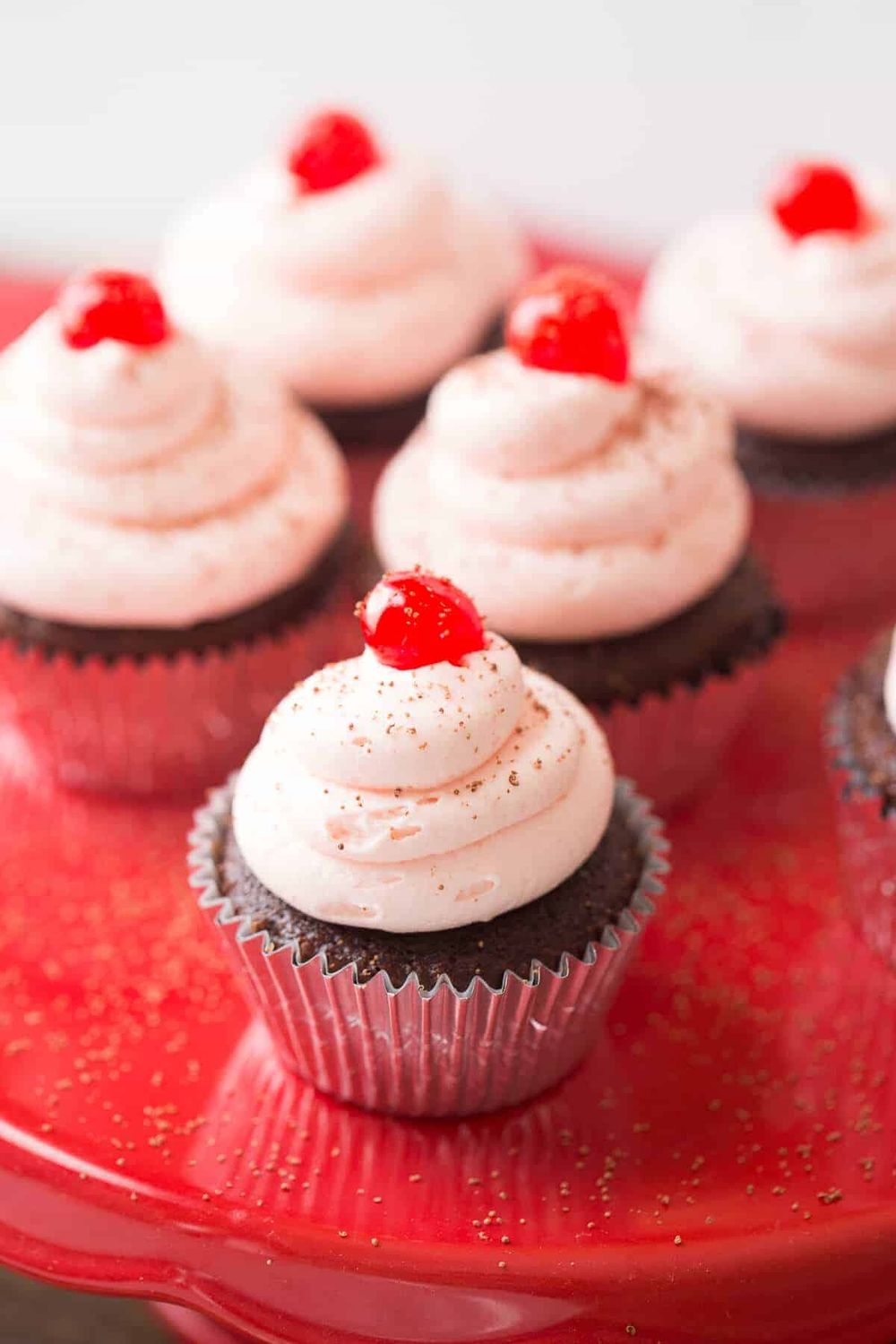 Valentine’s day cupcakes cherry coke cupcakes