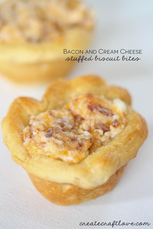 Bacon and cream cheese bites