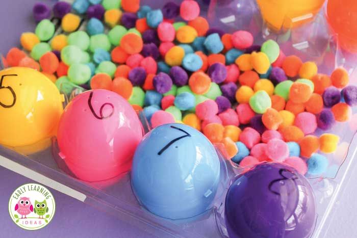 Learning with Plastic Eggs - Easter Activities for Preschoolers
