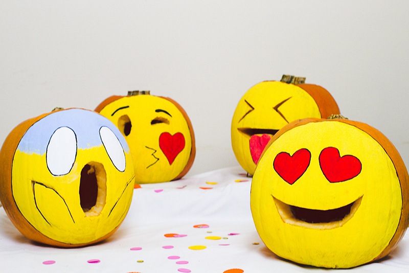 Emoji pumpkins