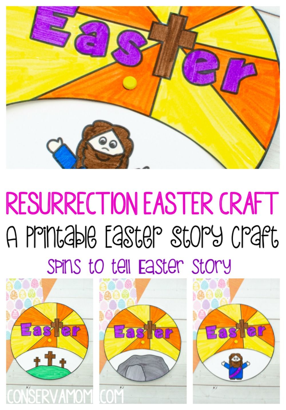 Resurrection Scene - Christian Easter Crafts for Kids