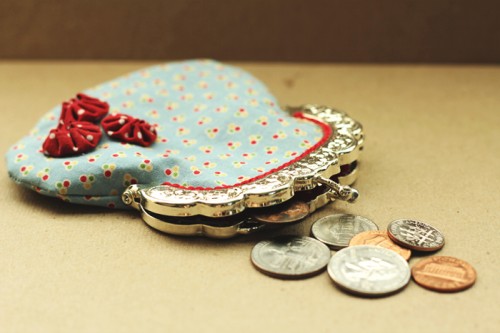 Vintage inspired coin purse