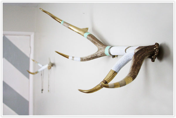 Diy antlers hat rack