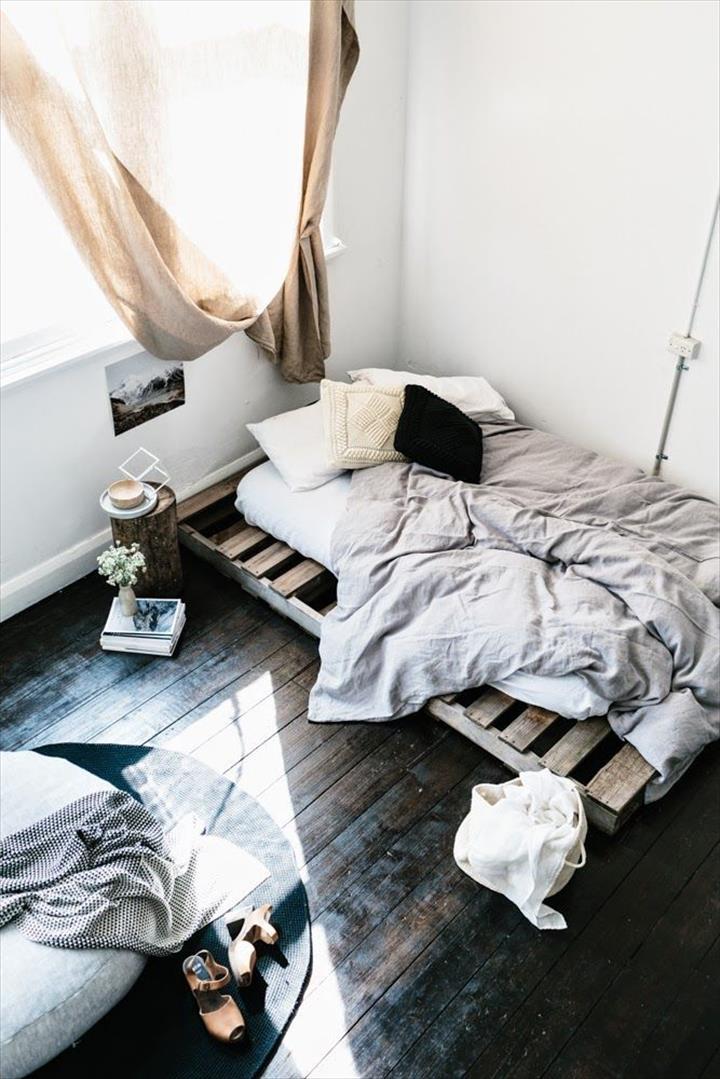 21 Diy Bed Frames To Give Yourself The, How To Make Low Bed Frame