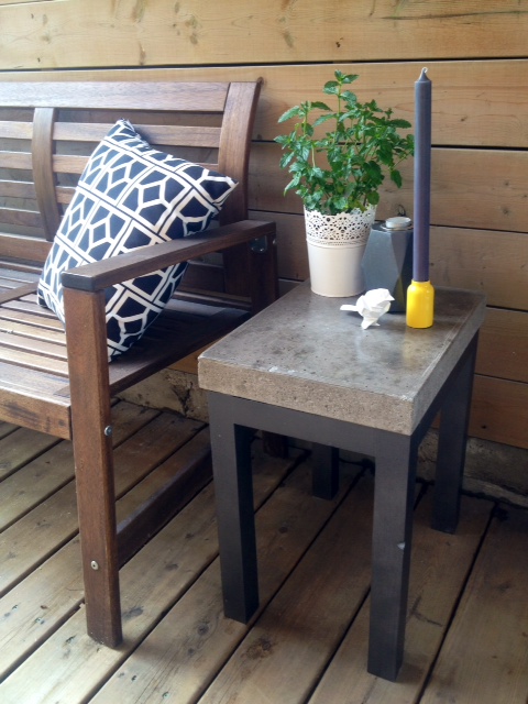 Diy concrete table