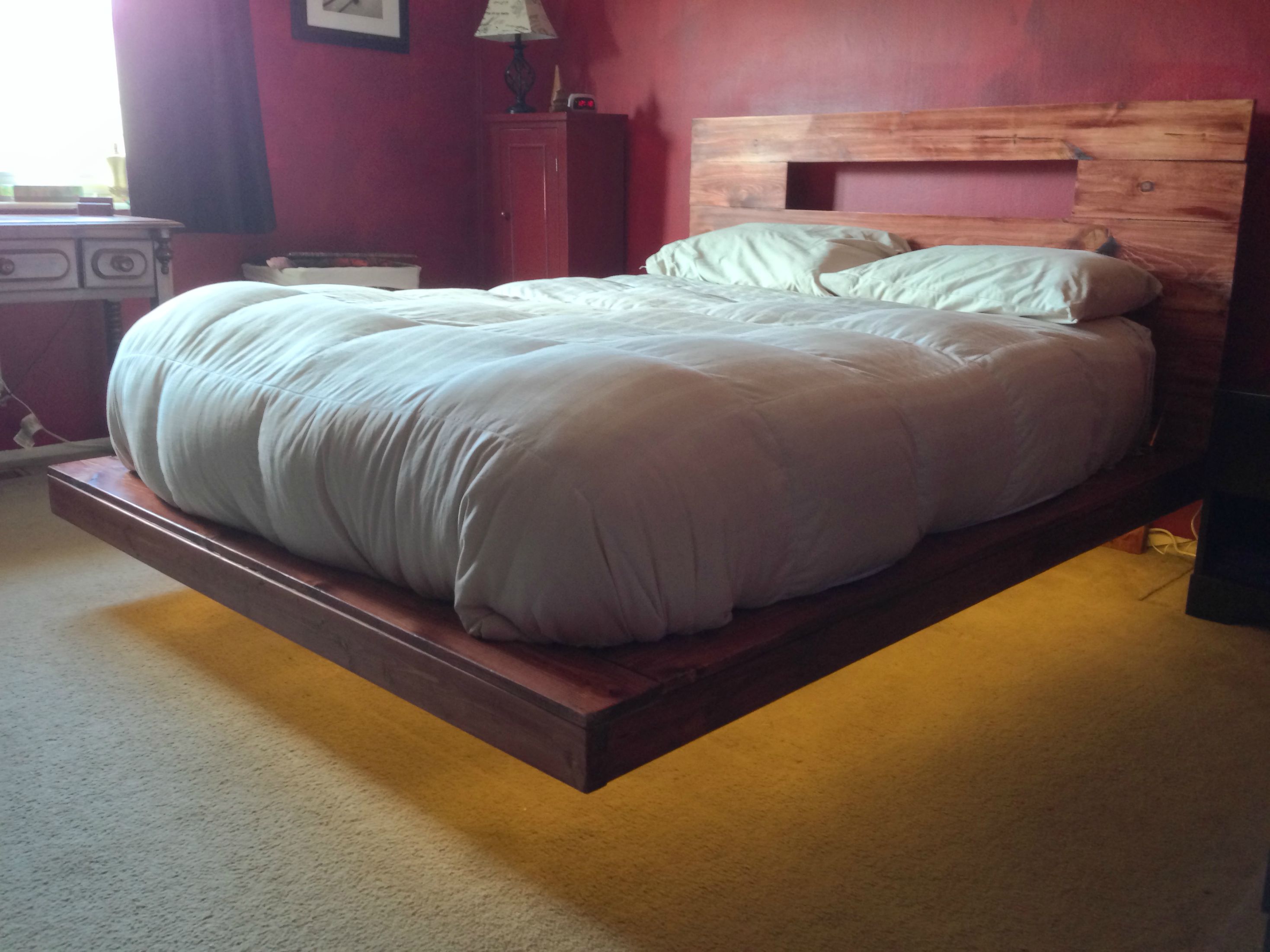 Diy floating bed