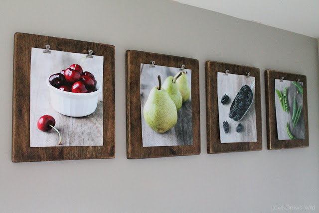 Diy photo clip boards