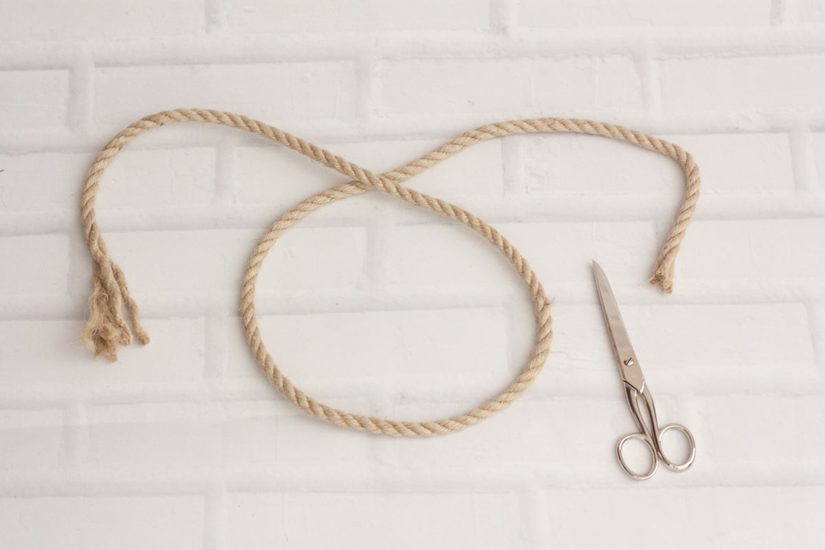 Diy rope statement necklace cut