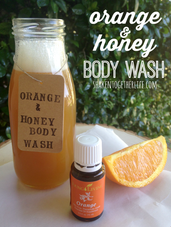 Diy orange honey body wash