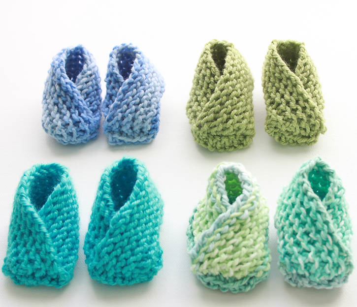 Adorable Knitted Baby Booties That Make 