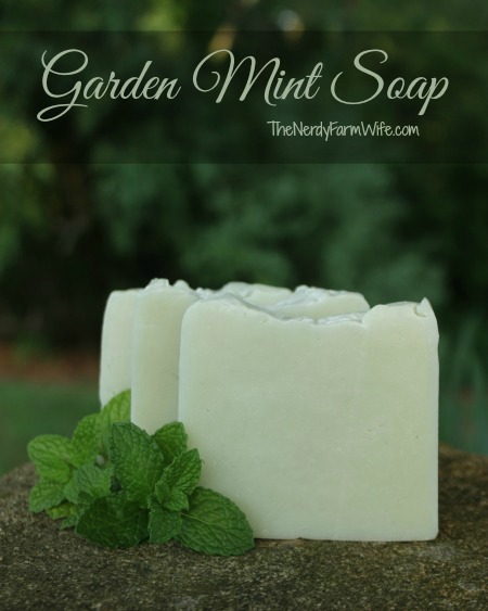 Garden mint soap