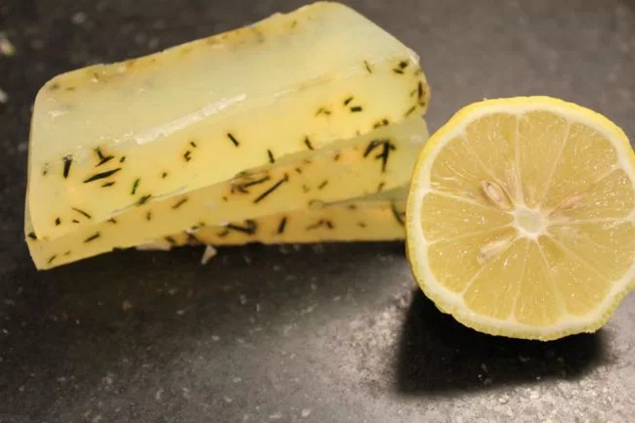 Herbs and citrus soap