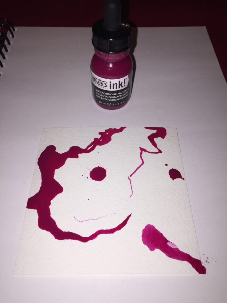 Ink paintings for fun and relaxation pink whichever color
