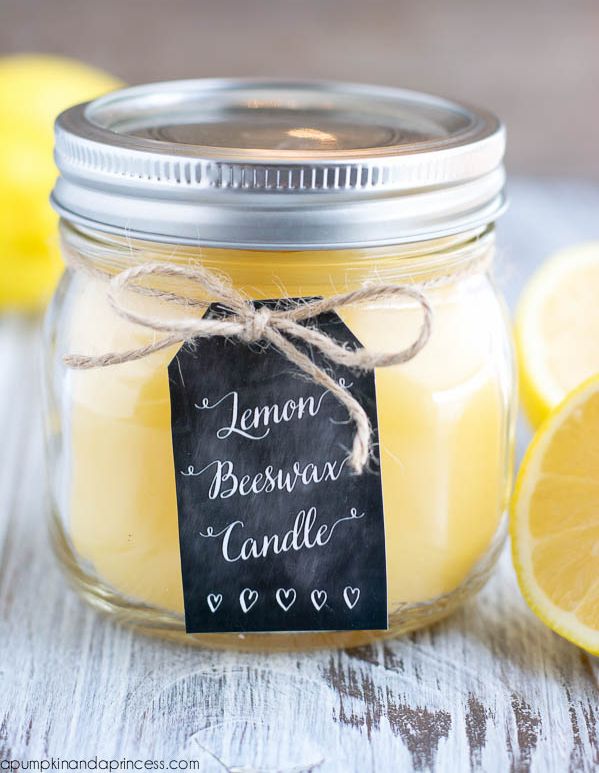 Lemon Candle with Beeswax