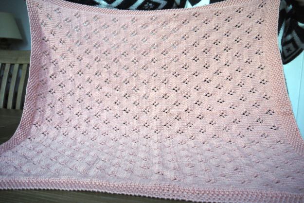 Light lace baby blanket