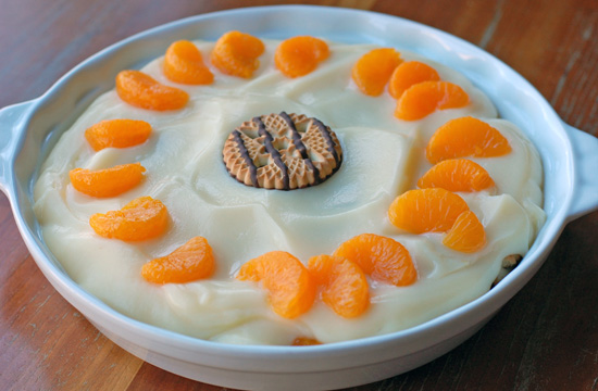Mandarin cheesecake salad