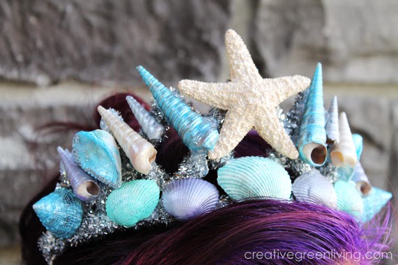 Seashell mermaid tiara
