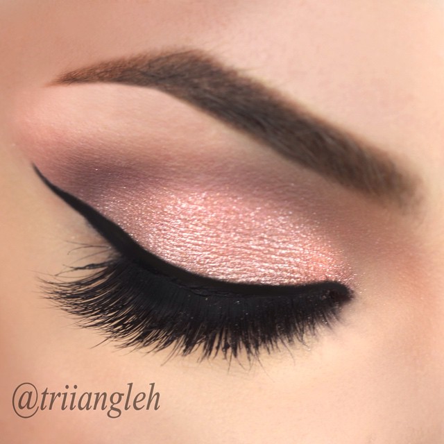 pink makeup ideas for brown eyes