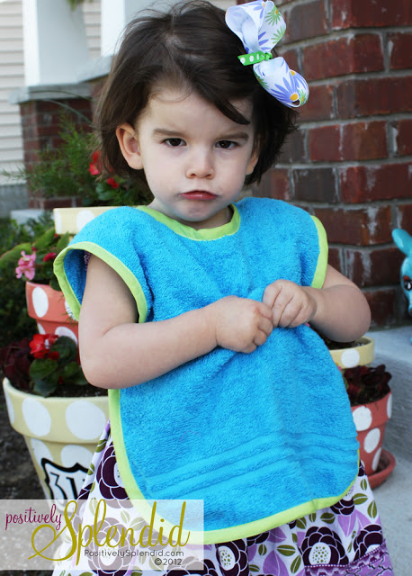 Toddler towel smock