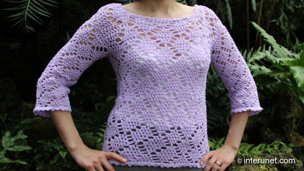 interunet crochet blouse