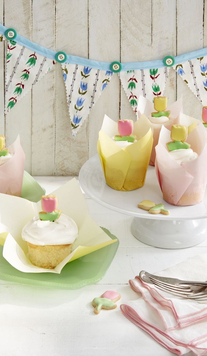 Tulip cupcakes