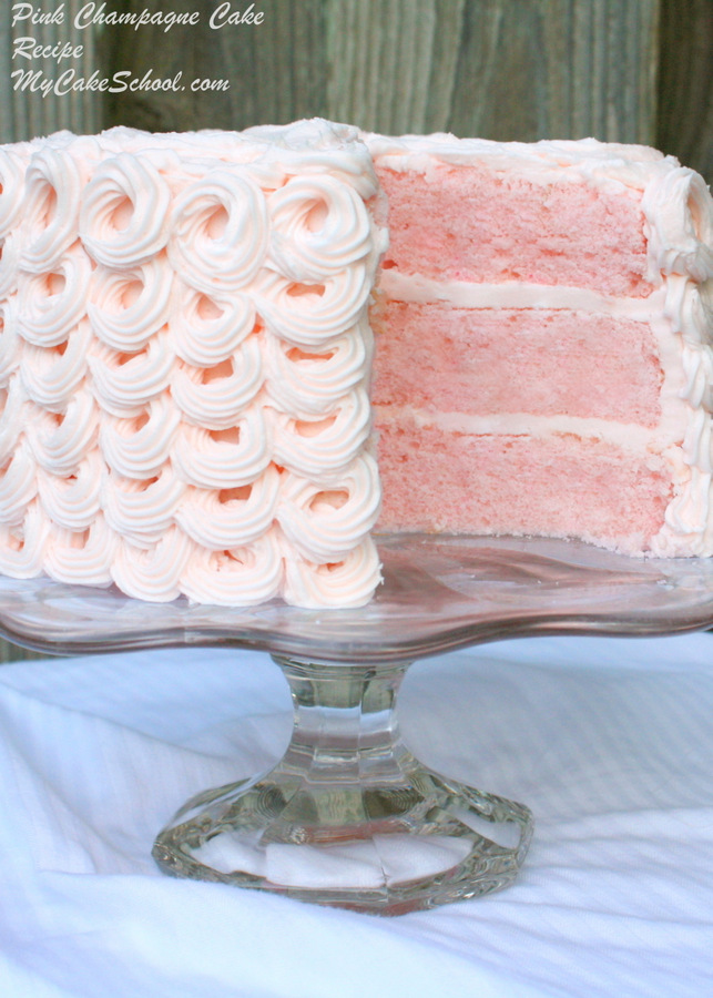 pink champagne cake recipe