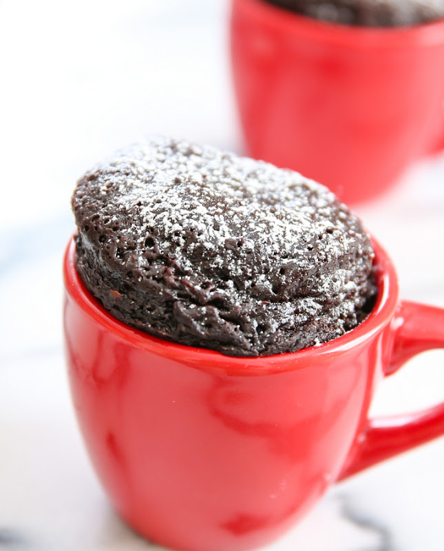 3 ingredient flourless nutella mug cake