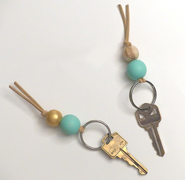 Beaded key circles