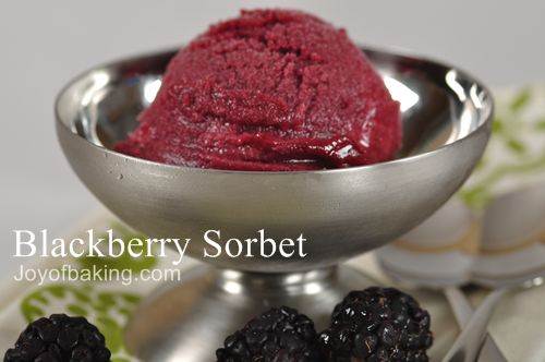 Blackberry sorbet recipe
