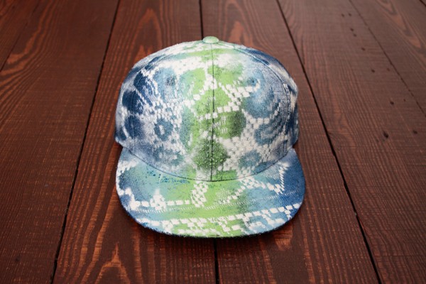 Diy "snakeskin" baseball cap