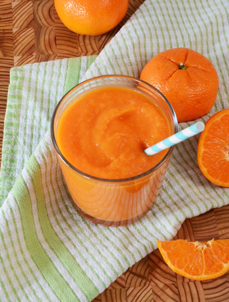Delicious orange vegetable smoothie recipe fresh
