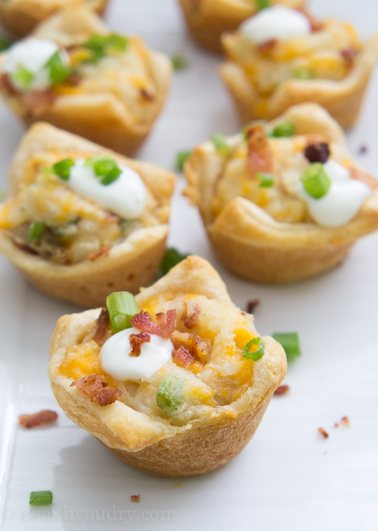 Loaded mashed potato cups