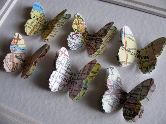 Map butterflies