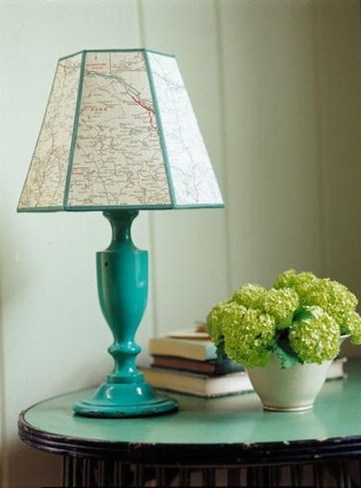Map lampshade
