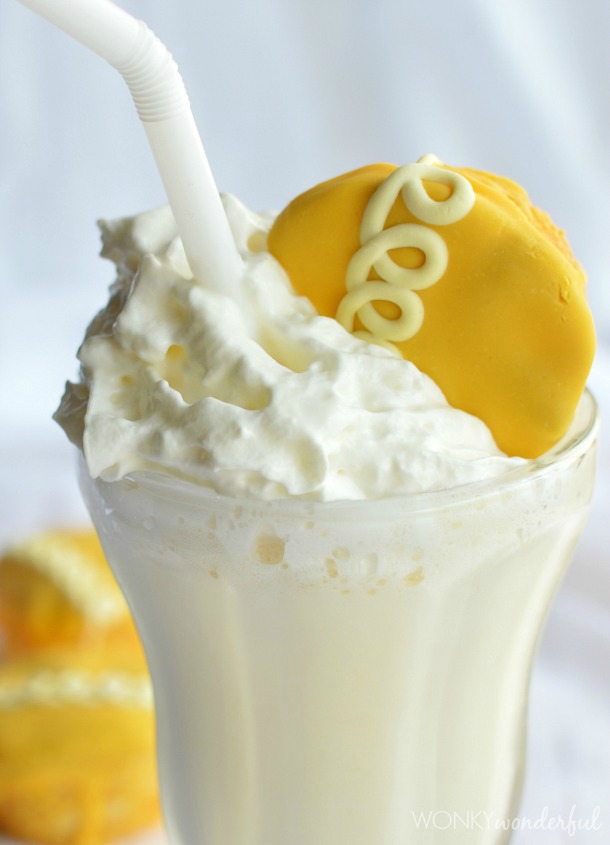 Orange cream cupcake milkshake